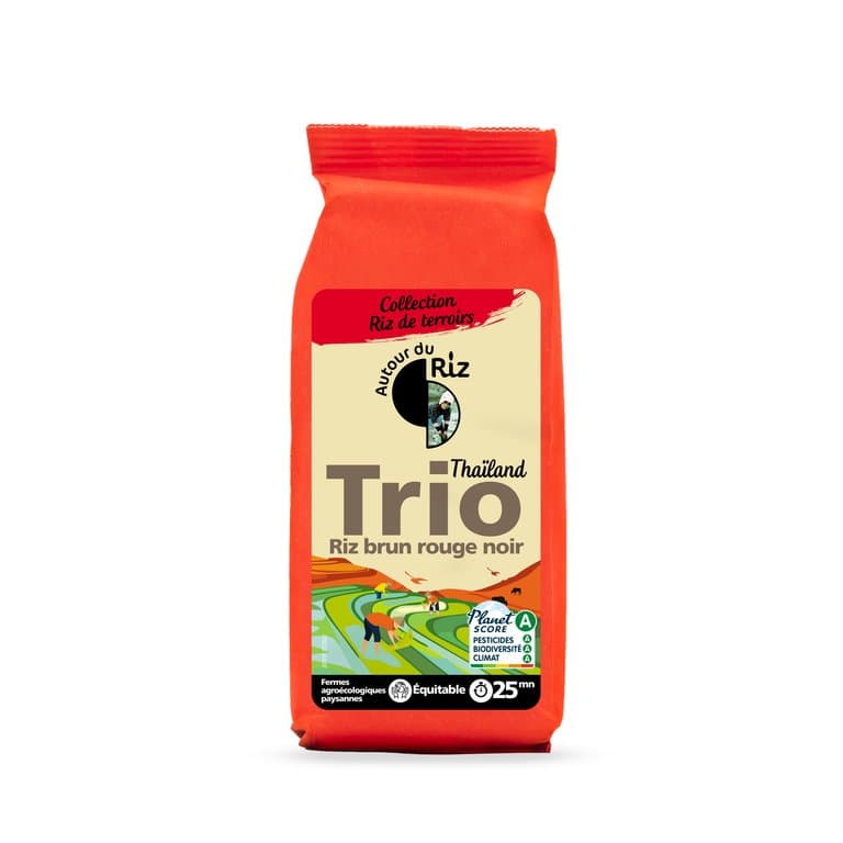Trio de riz thaï complet commerce équitable, Autour du Riz, 500 g*