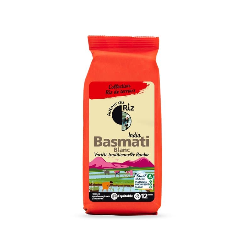 Riz basmati blanc commerce équitable, Autour du Riz, 500 g*