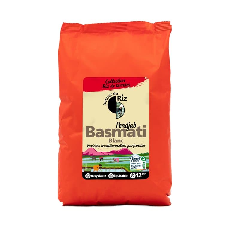 Riz basmati blanc commerce équitable, Autour du Riz, 2 kg*