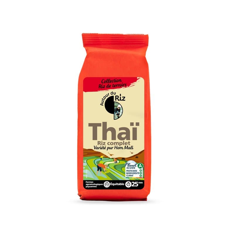 Riz thaï complet commerce équitable, Autour du Riz, 500 g*