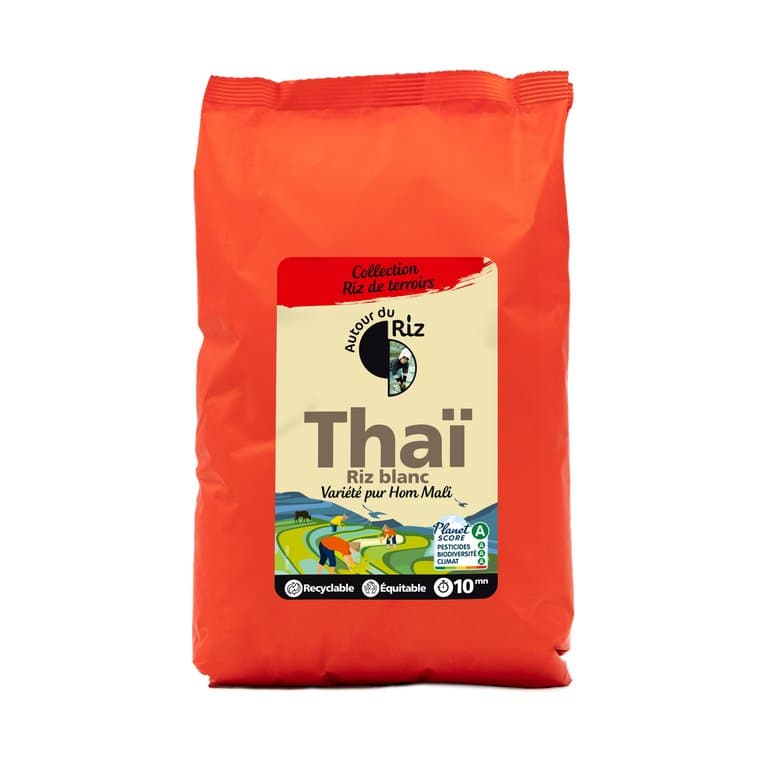 Riz thaï blanc commerce équitable, Autour du Riz, 2 kg*