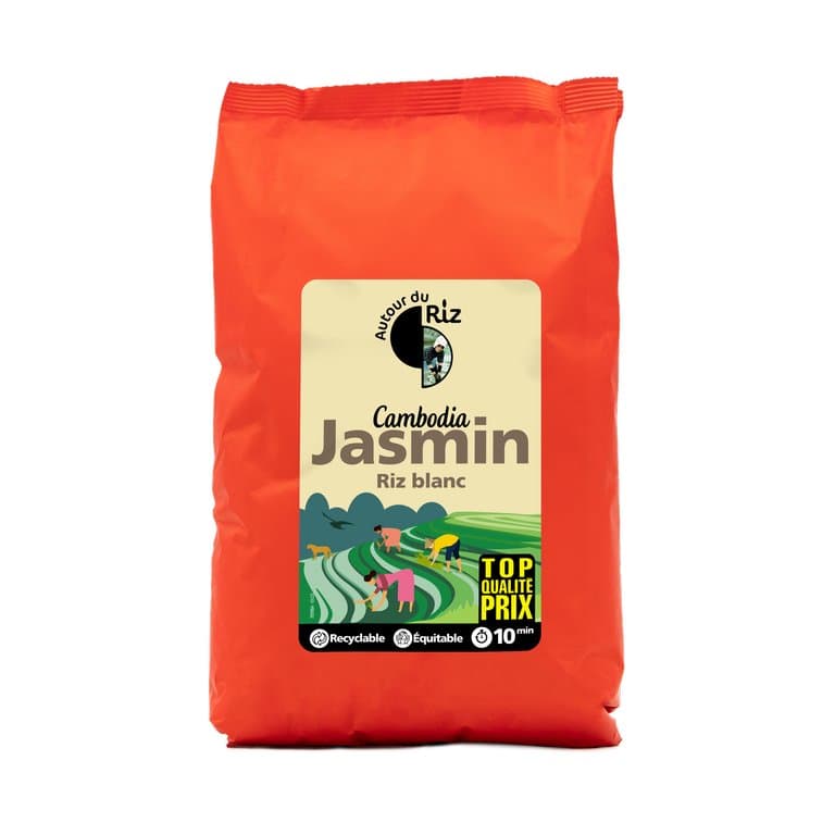 Riz jasmin blanc commerce équitable, Autour du Riz, 2 kg*