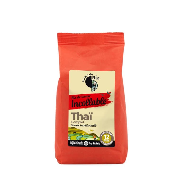 Riz thaï complet étuvé cuisson 12', Autour du Riz, 500 g*