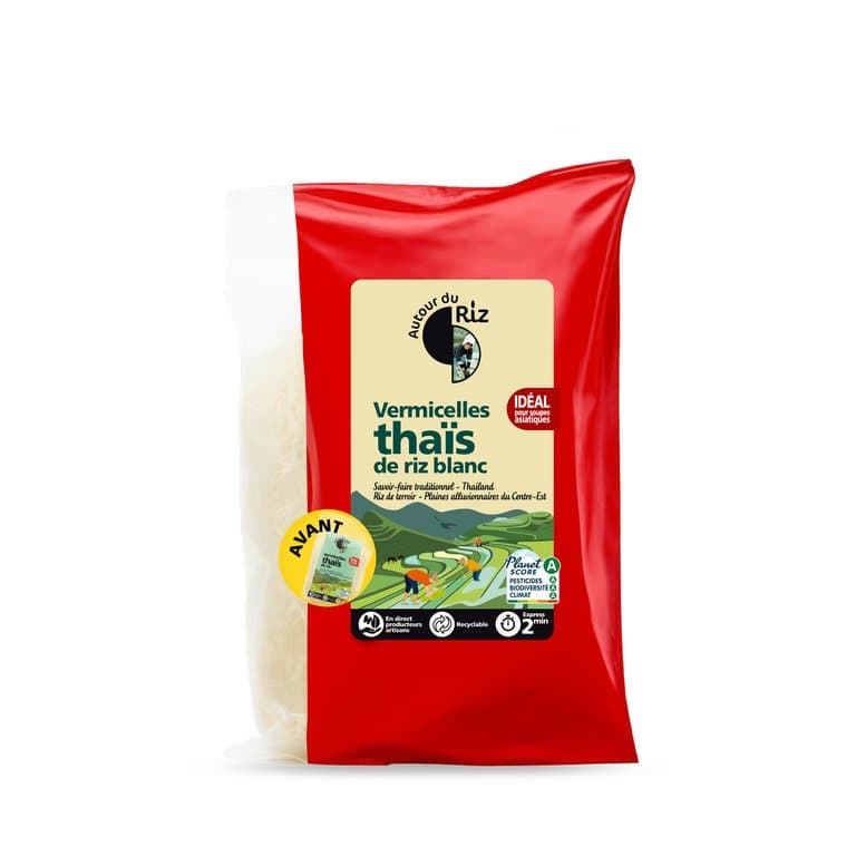 Vermicelles de riz thaï blanc, Autour du Riz, 200 g*