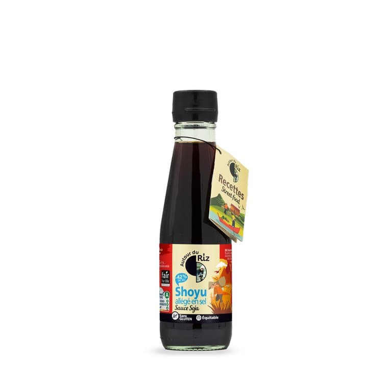 Shoyu sauce soja allégée en sel commerce équitable, Autour du Riz, 200 ml*