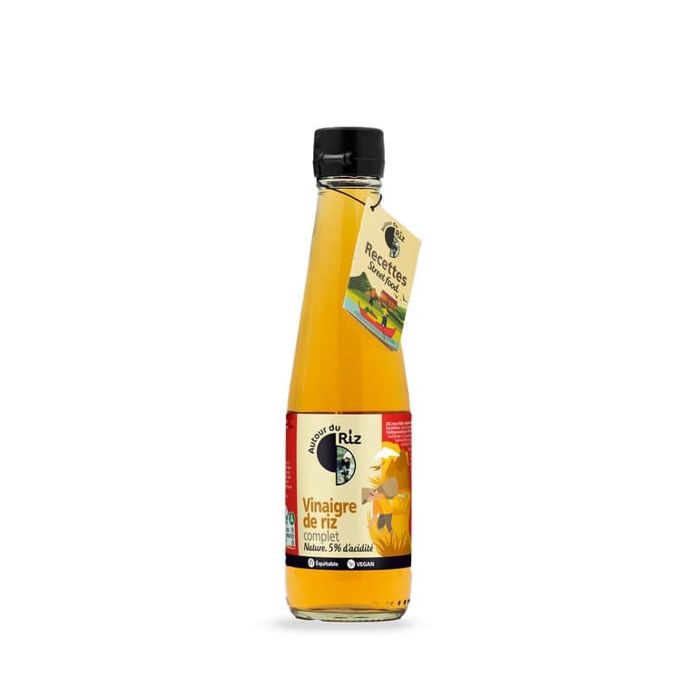 Vinaigre de riz complet commerce équitable, Autour du Riz, 310 ml*