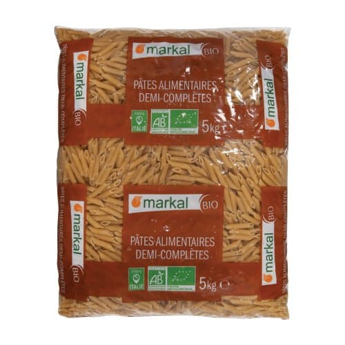 Halbvolle Vollkorn Penne, Markal, 5 kg*