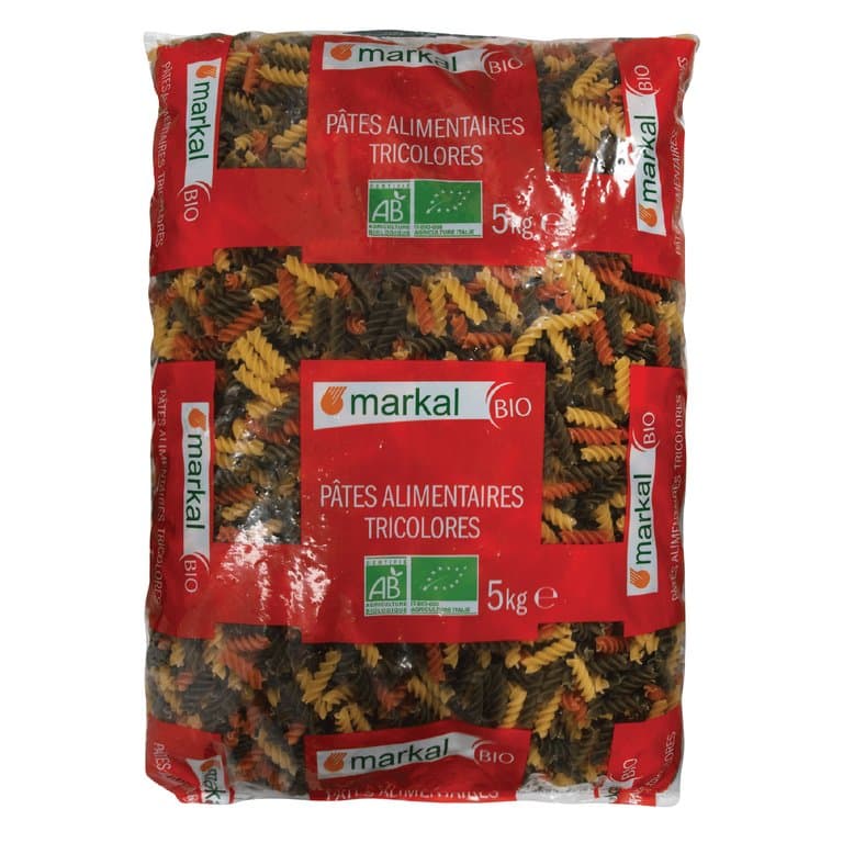 Dreifarbige Fusilli, Markal, 5 kg*