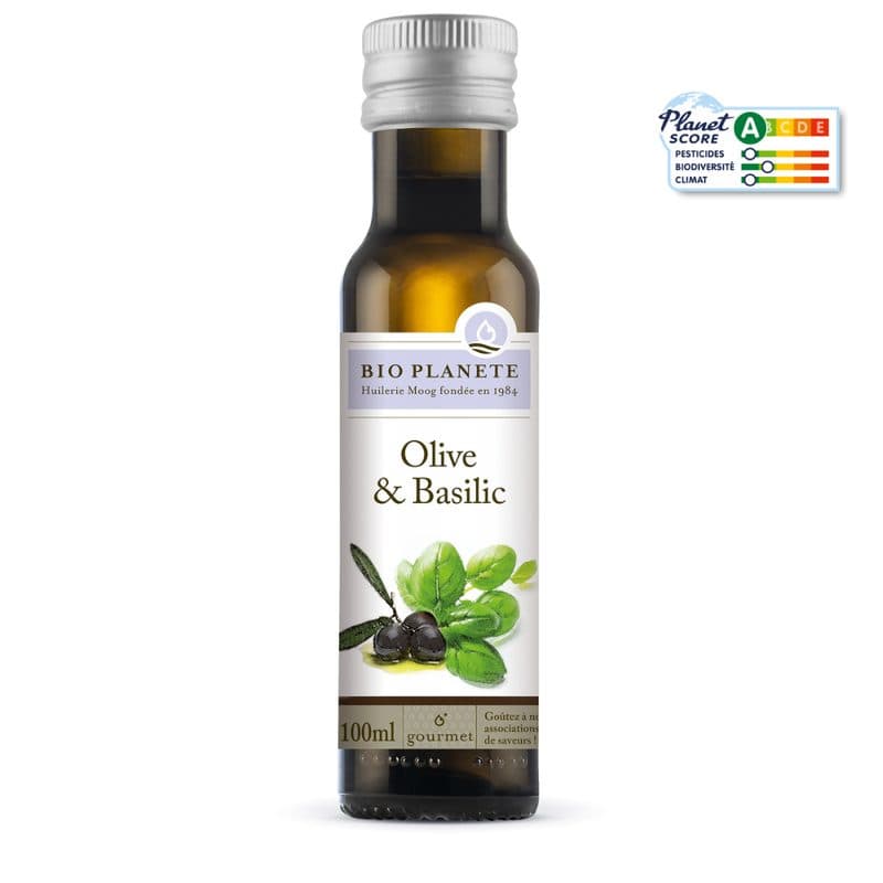 Huile D'olive Et Basilic, BIO Planète, 100 ml*