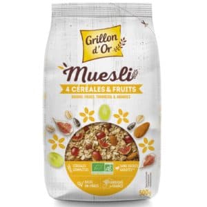 Muesli 4 Céréales, Grillon D'or, 500 g*