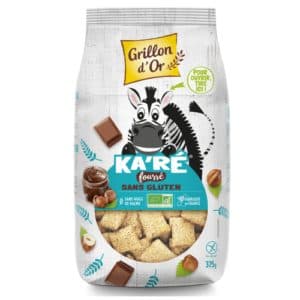 Karés Fourrés Choco-Noisette Sans Gluten, Grillon D'or, 375 g*