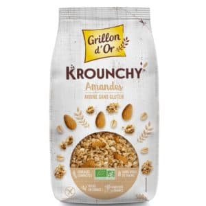 Krounchy Amande Avoine Sans Gluten, Grillon D'or, 500 g*