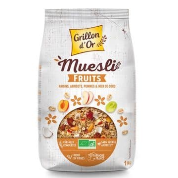 Muesli Aux Fruits, Grillon D'or, 1 kg*