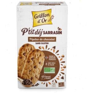 Biscuits Petit-Déjeuner Aux Pépites De Chocolat Sans Gluten, Grillon D'or, 150 g*