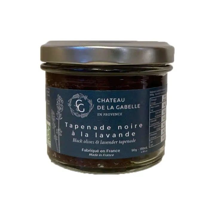 Schwarze Tapenade mit Lavendelblüte, Château de la Gabelle, 90 g