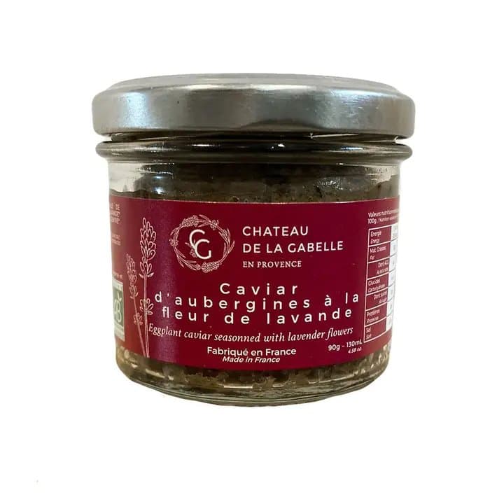 Auberginen-Kaviar mit Lavendelblüte, Château de la Gabelle, 90 g