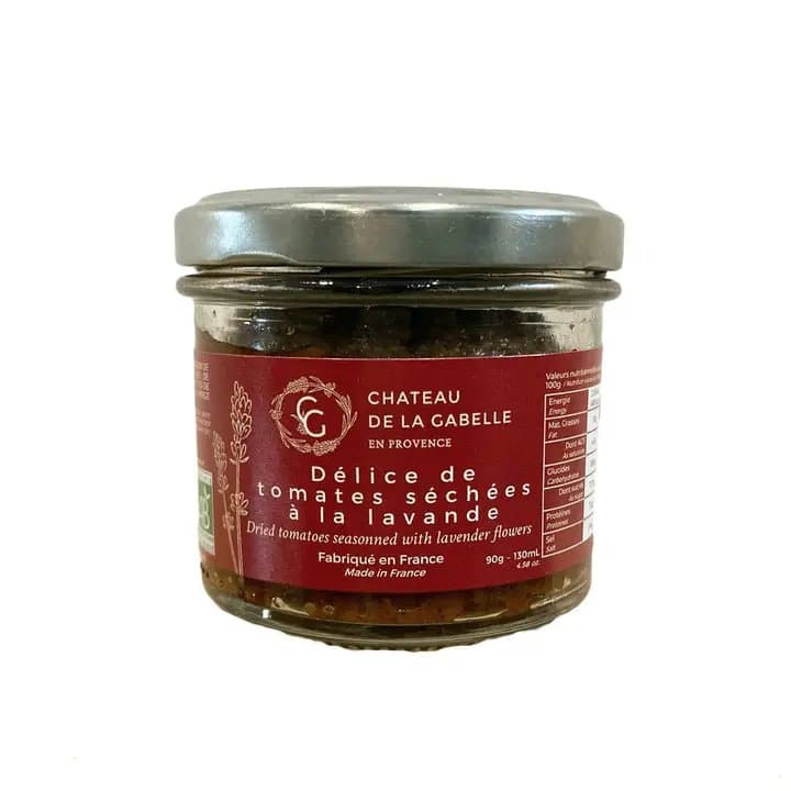 Köstlichkeit aus getrockneten Tomaten mit Lavendelblüte, Château de la Gabelle, 90 g