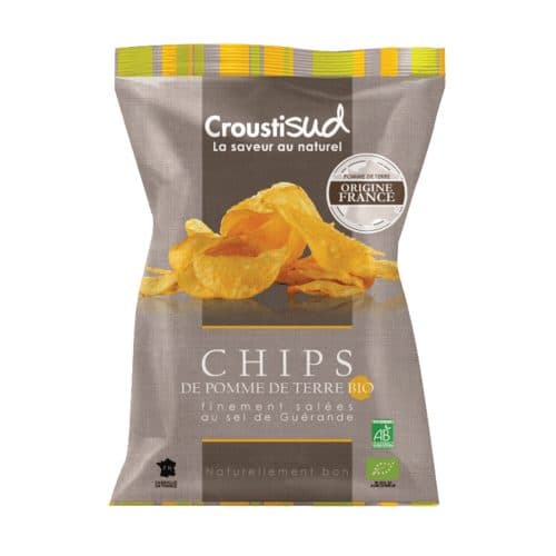Chips De Pomme De Terre Au Sel De Guérande, Croustisud, 100 g*
