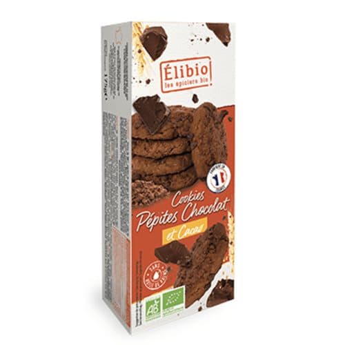 Schokoladenkakao-Cookies Mit Schokoladenstückchen, Elibio, 175 g*