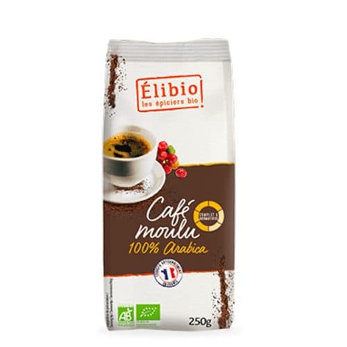 Café Moulu 100% Arabica, Elibio, 250 g*