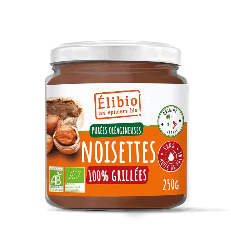 Purée De Noisettes BIO, Elibio, 250 g*