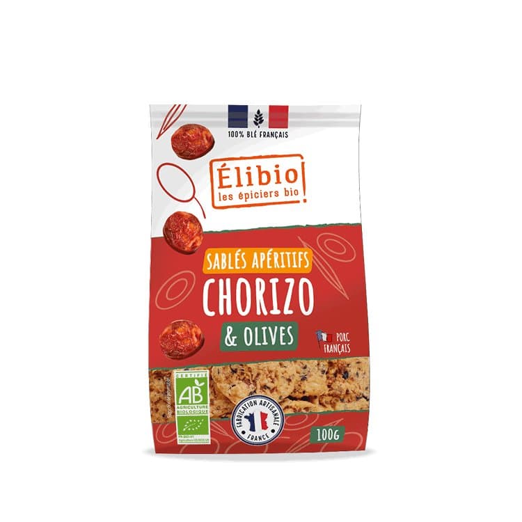 Mürbekekse Chorizo Olive, Elibio, 100 g*
