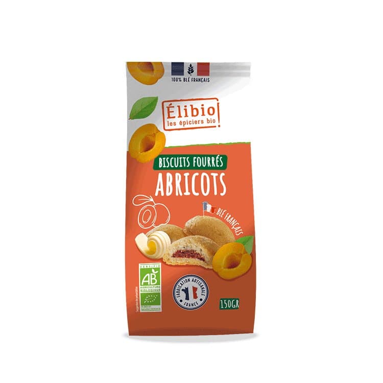 Kekse mit Aprikosenfüllung, Elibio, 150 g*
