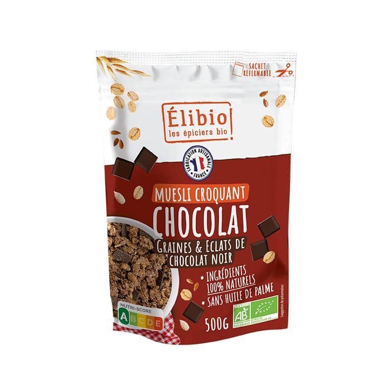 Muesli Croquant Nature, Elibio, 500 g