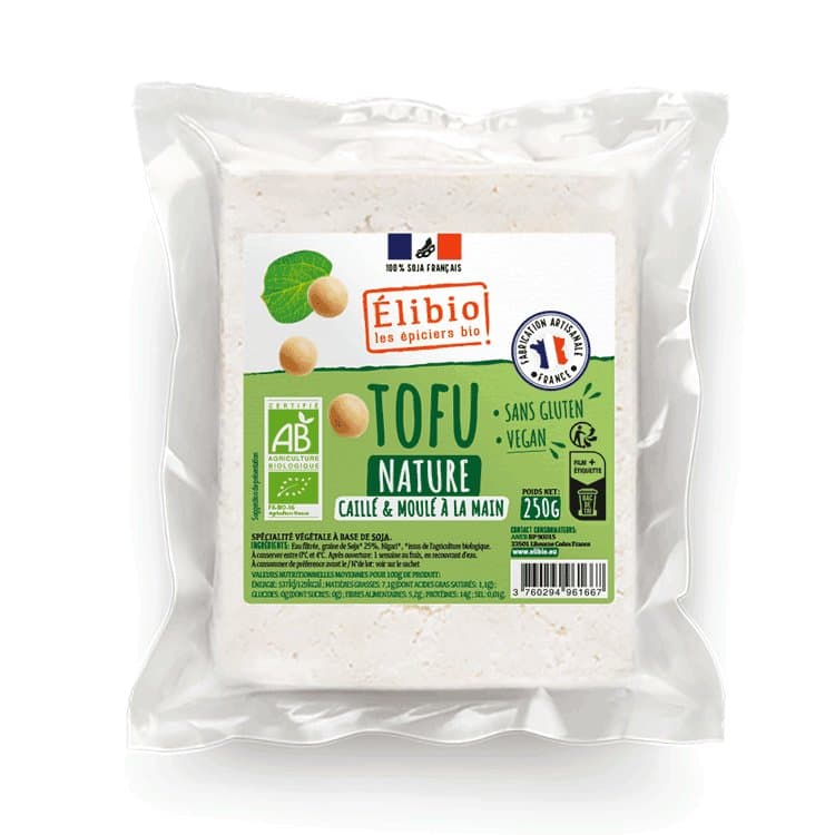 Tofu nature, Elibio, 250 g*