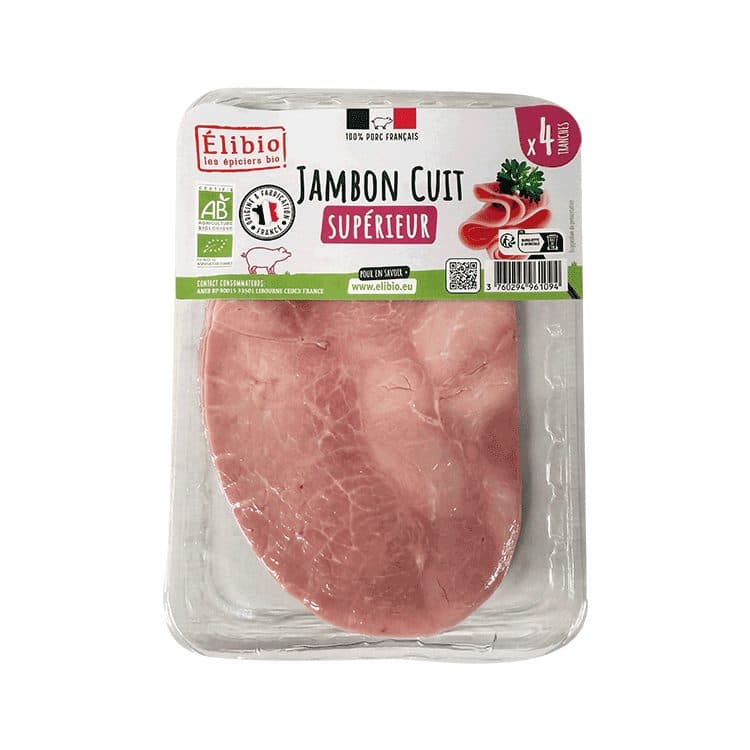 Jambon Supérieur X4, Elibio, 160 g