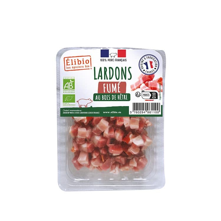 Lardons Fumés, Elibio, 100 g