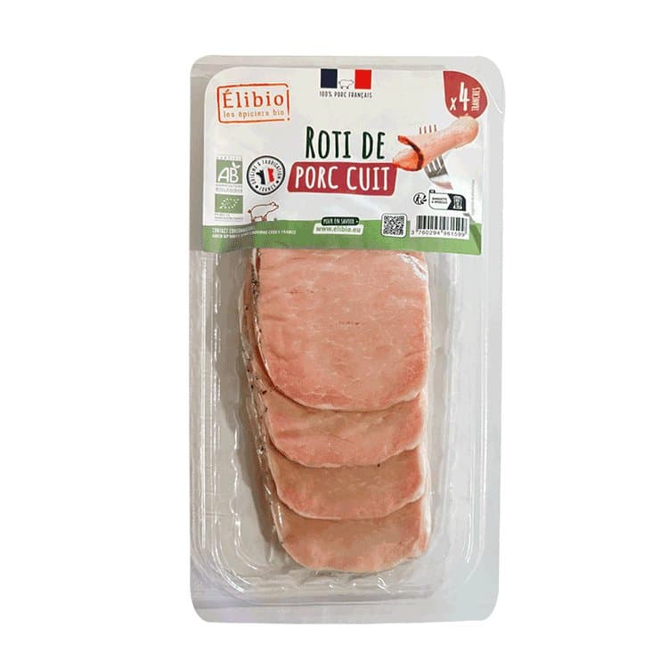 Gekochter Schweinebraten, 4 Scheiben, Elibio, 150 g*