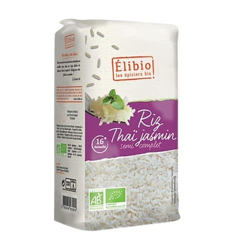 Riz Thaï Jasmin Demi-Complet BIO, Elibio, 1 kg*