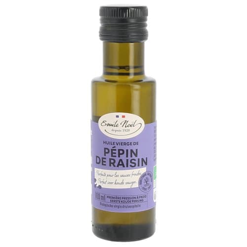 Huile vierge de pépin de raisin bio, Emile Noël, 100 ml*