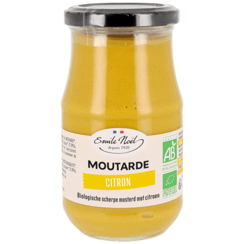 Moutarde Forte Au Citron BIO, Emile Noël, 200 g*