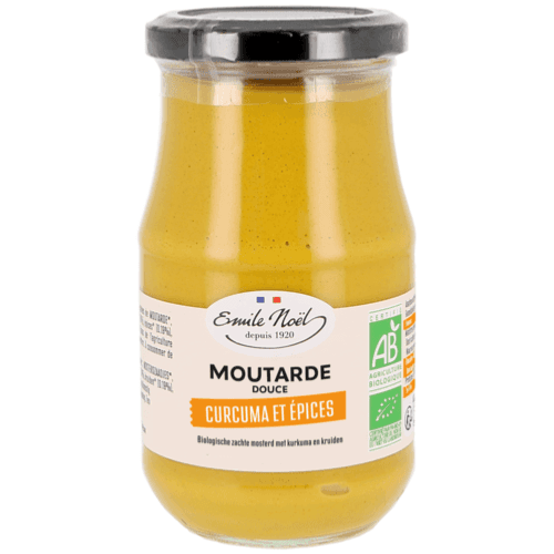 Moutarde Douce Epices/curcuma BIO, Emile Noël, 350 g*