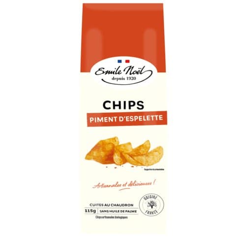 Chips piment d'Espelette bio, Emile Noël, 115 g*
