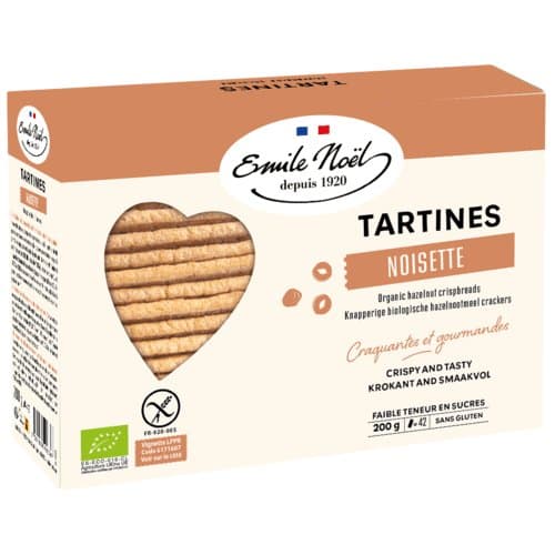 Tartines sans gluten noisette bio, Emile Noël, 2×100 g*
