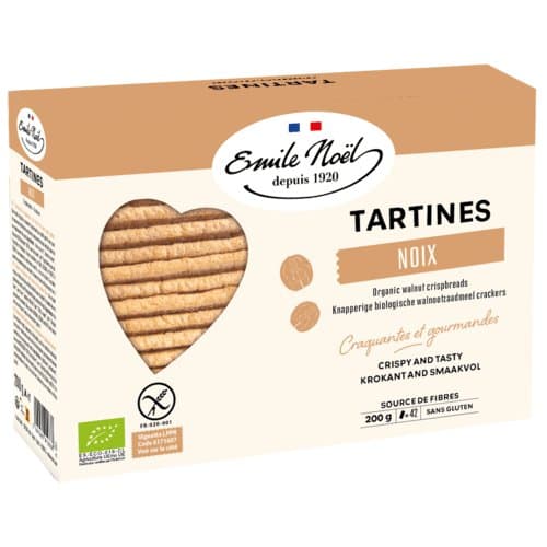 Tartines sans gluten noix bio, Emile Noël, 2×100 g*
