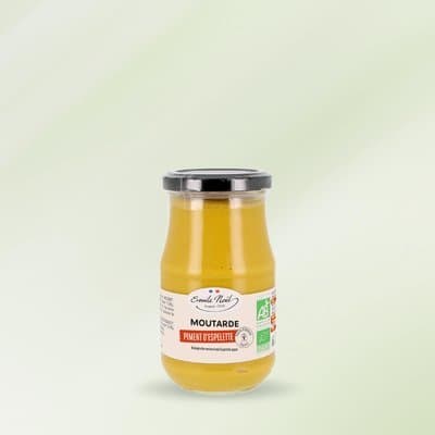 Moutarde au au piment d'Espelette bio, Emile Noël, 200 g*