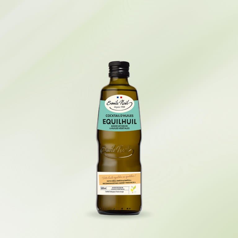Mélange de 5 huiles ratio recommandé omega 3/omega 6, Emile Noël, 500 ml*