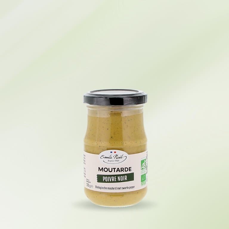 Moutarde bio poivre vert, Emile Noël, 200 g*