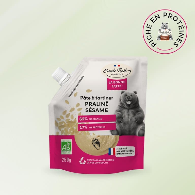 Pâte à tartiner bio praliné sésame, Emile Noël, 250 g*