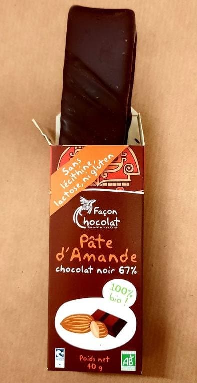 Marzipan-Riegel, Façon Chocolat, 40 g