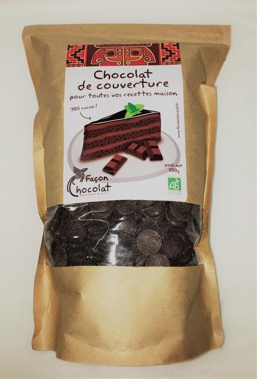 Kuvertüre 70 % (zum Backen), Façon Chocolat, 500 g