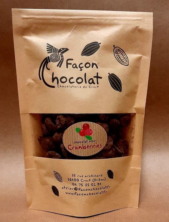 Cranberries, Façon Chocolat, 120 g