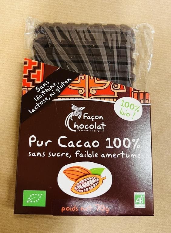 Tafel purer Kakao 100 %, Façon Chocolat, 70 g