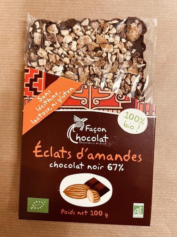 Tafel Mandelsplitter, Façon Chocolat, 80 g