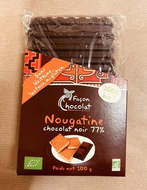 Tablette à la nougatine, Façon Chocolat, 80 g