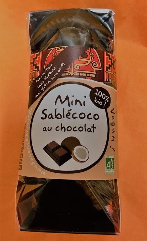 Mini Sablécoco chocolat, Façon Chocolat, 100 g